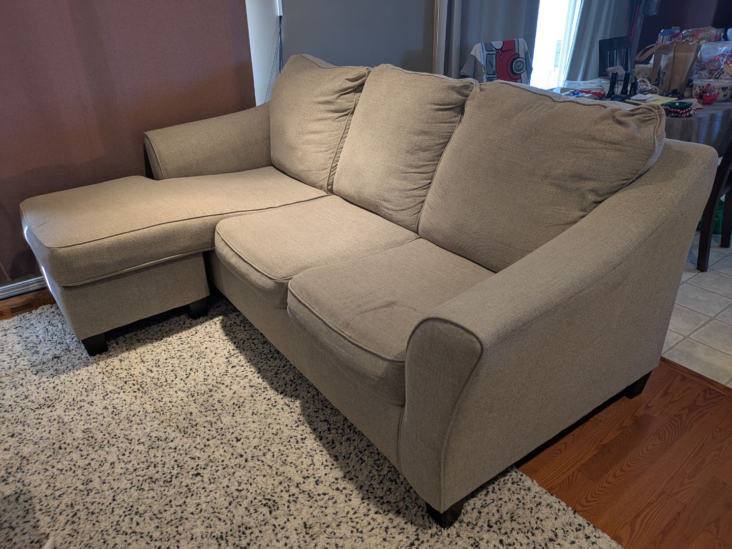 Beige Sectional Sofa - photo 2