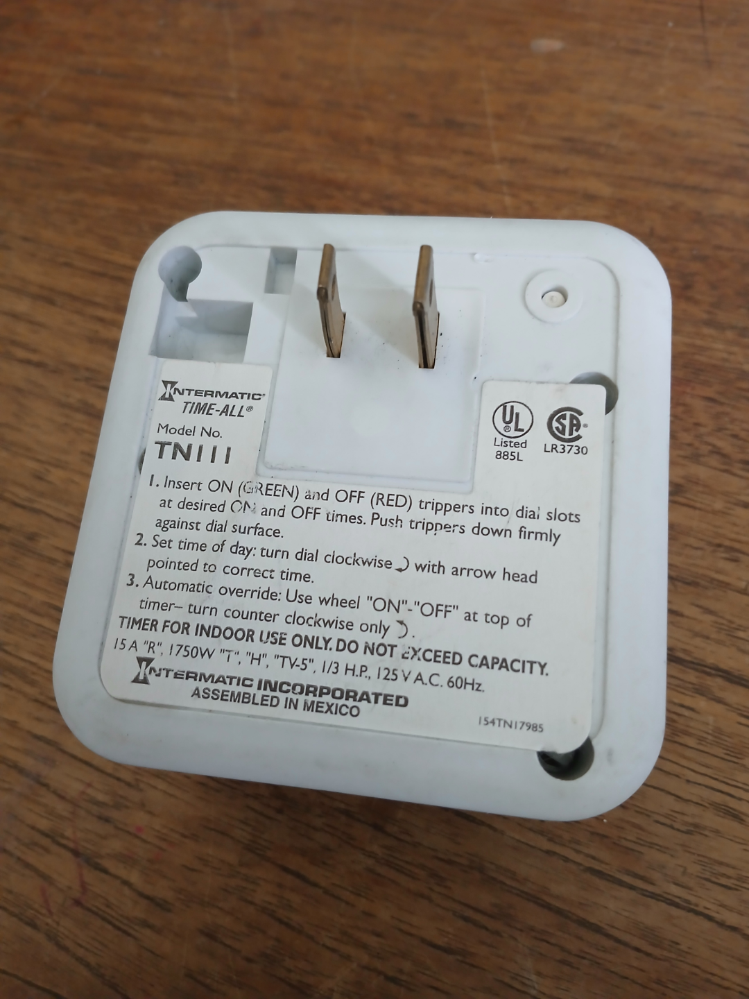 Intermatic Time-All 24 Hour Mechanical Timer - photo 3