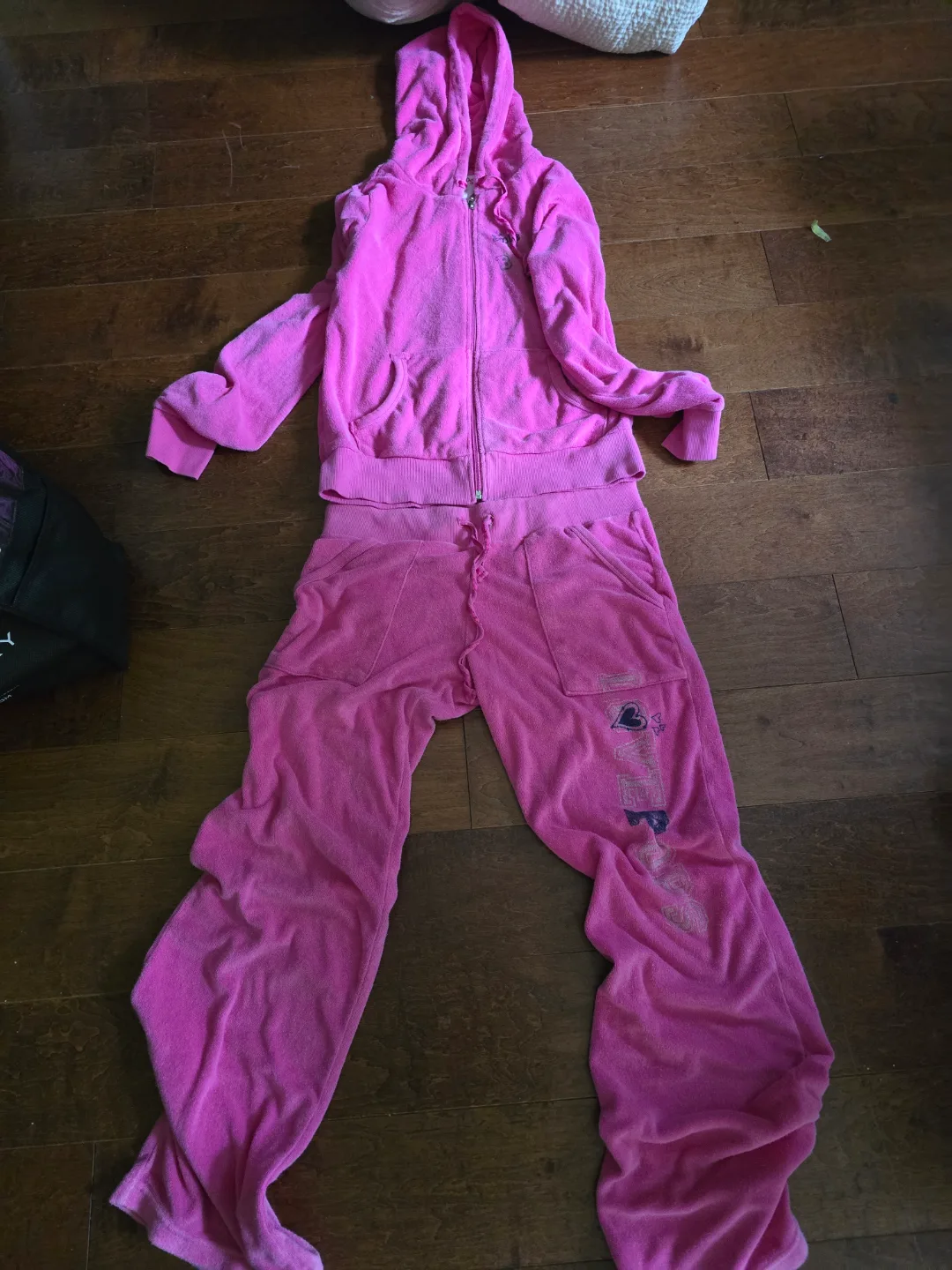 Pink Velour Tracksuit thumbnail