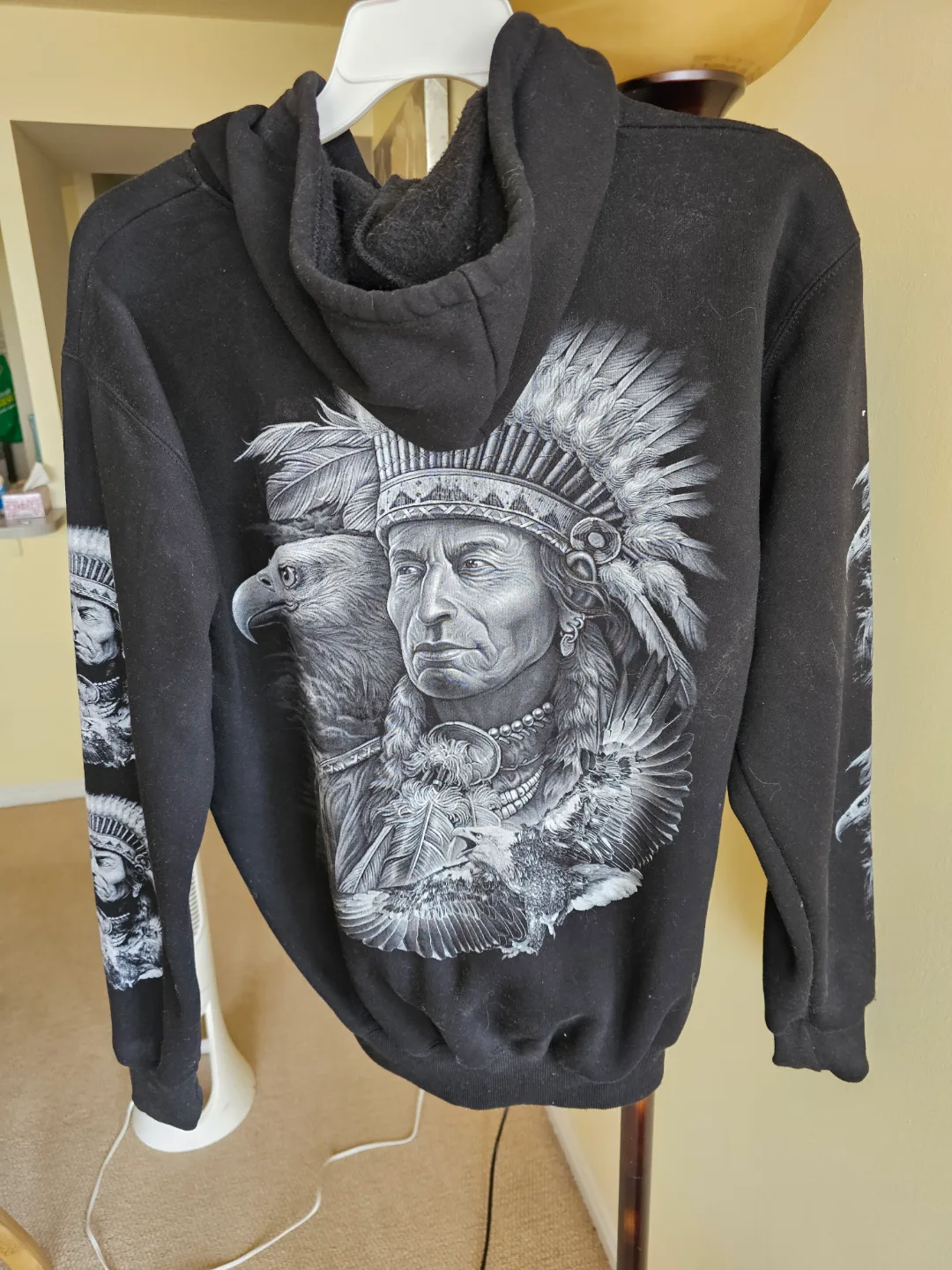 Native American Zip-Up Hoodie,unisex image indicator(3)