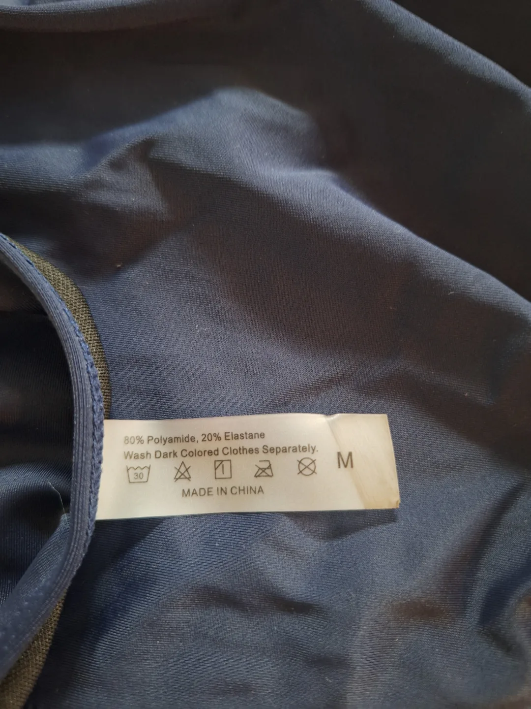 Women's Size Medium blue Tankini Swimsuit with Bottoms image indicator(2)