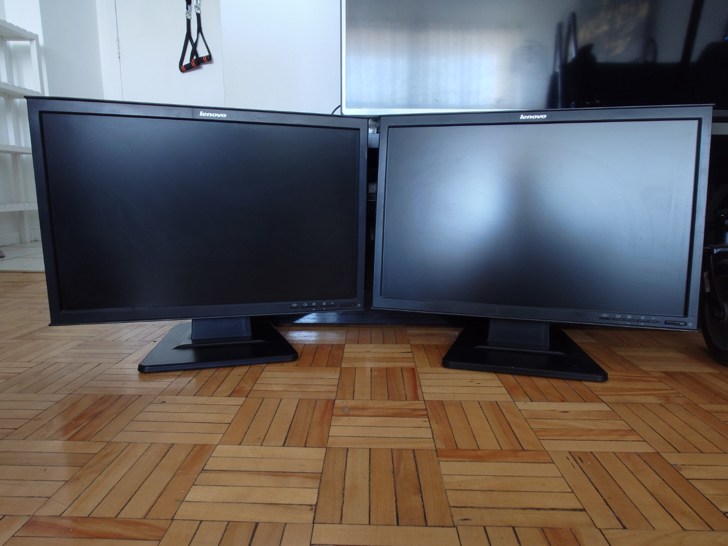 Pair of Lenovo 22-inch LCD Monitors