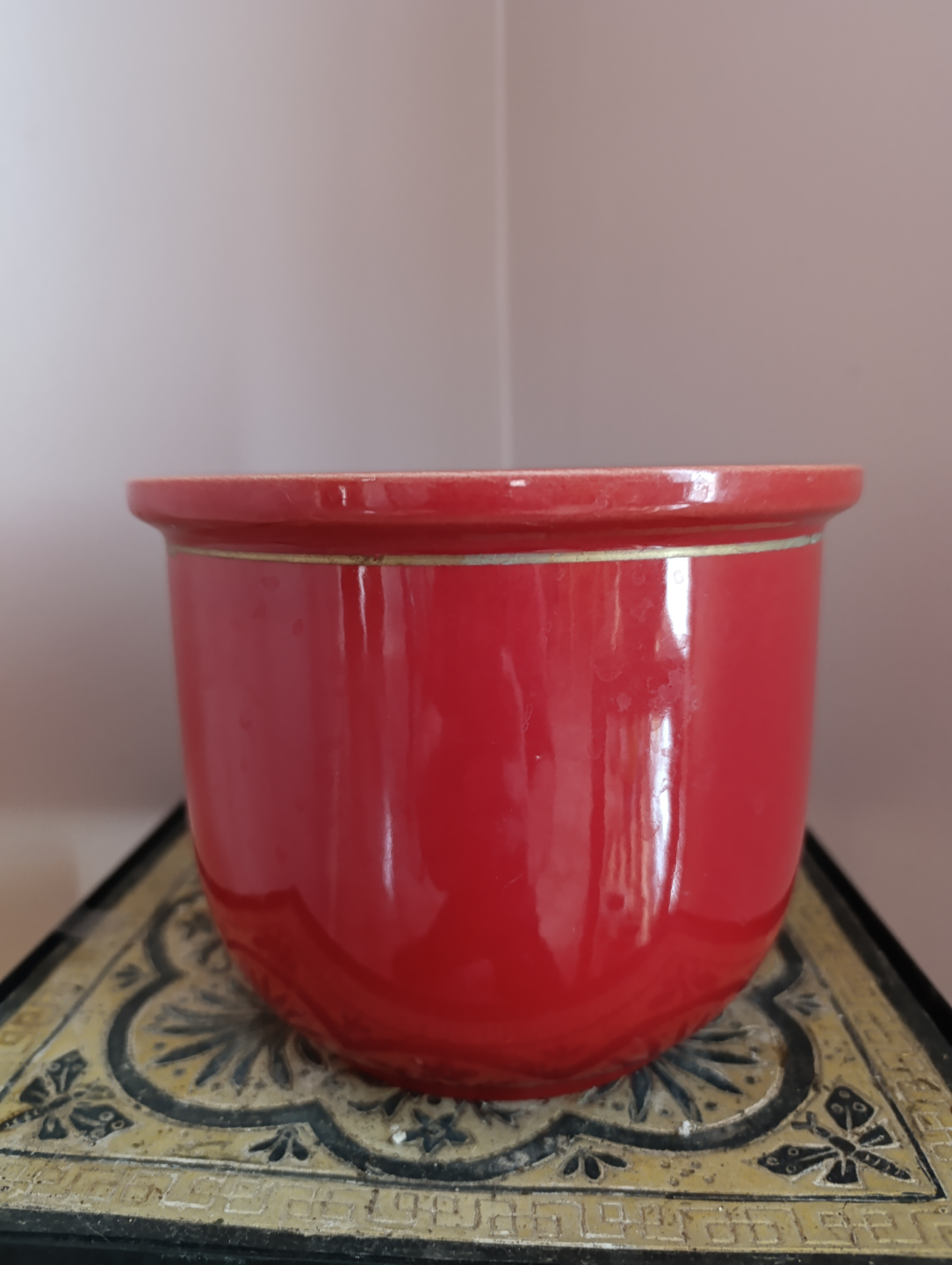 Red Ceramic Planter Pot