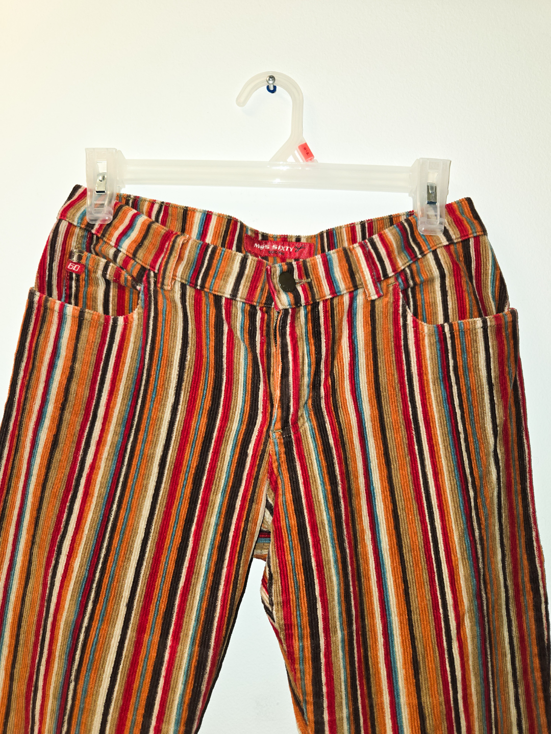 Miss Sixty Corduroy Bell Bottoms Size 28 Y2K - photo 2