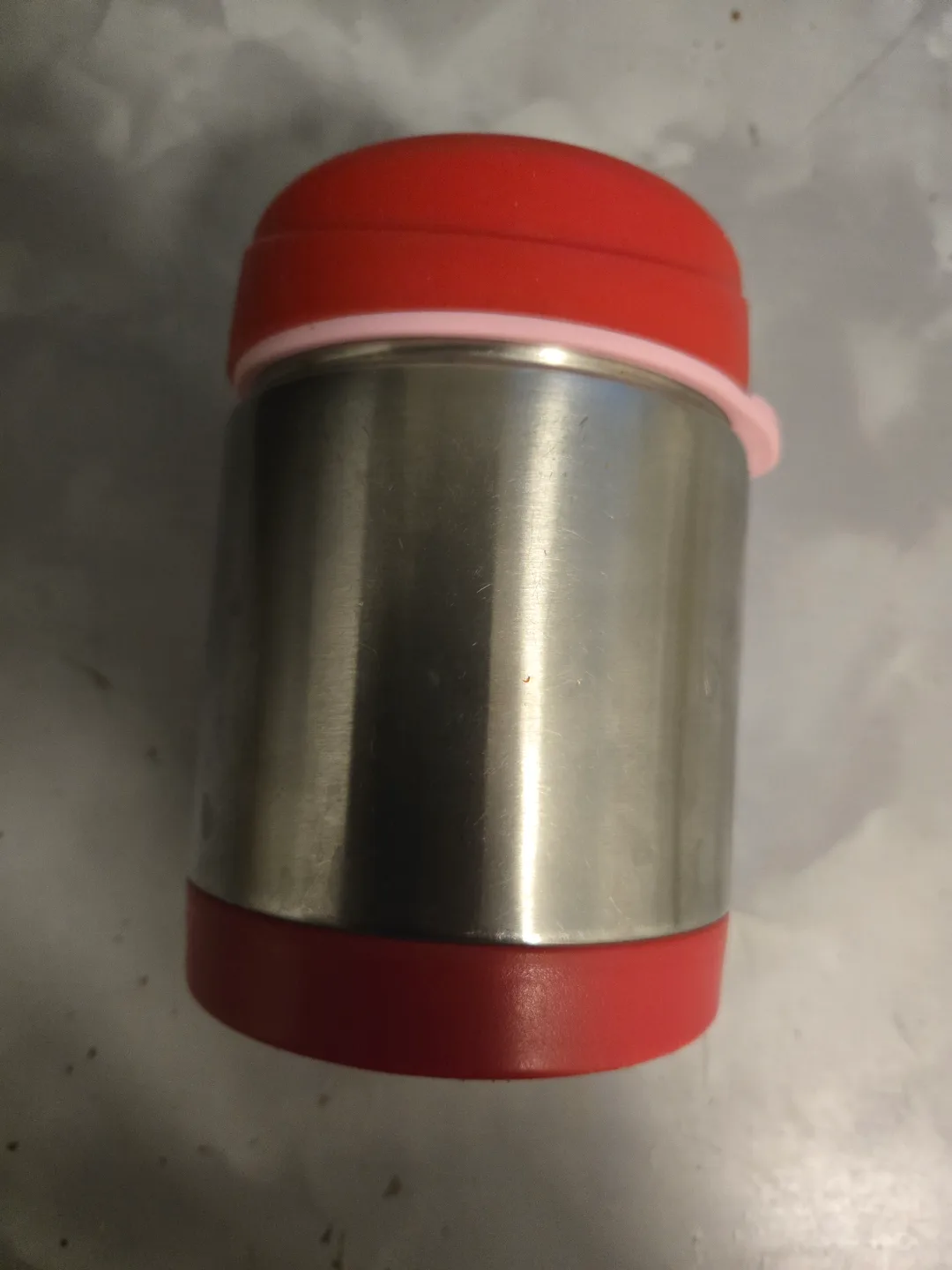 Red and Stainless Steel Food Thermos 🏒 thumbnail