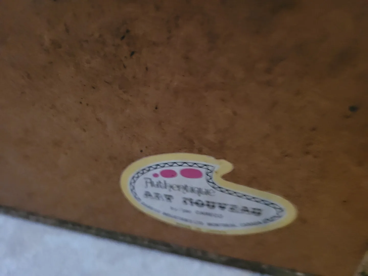 70s Art Nouveau (sara moon)framed mirror image indicator(3)