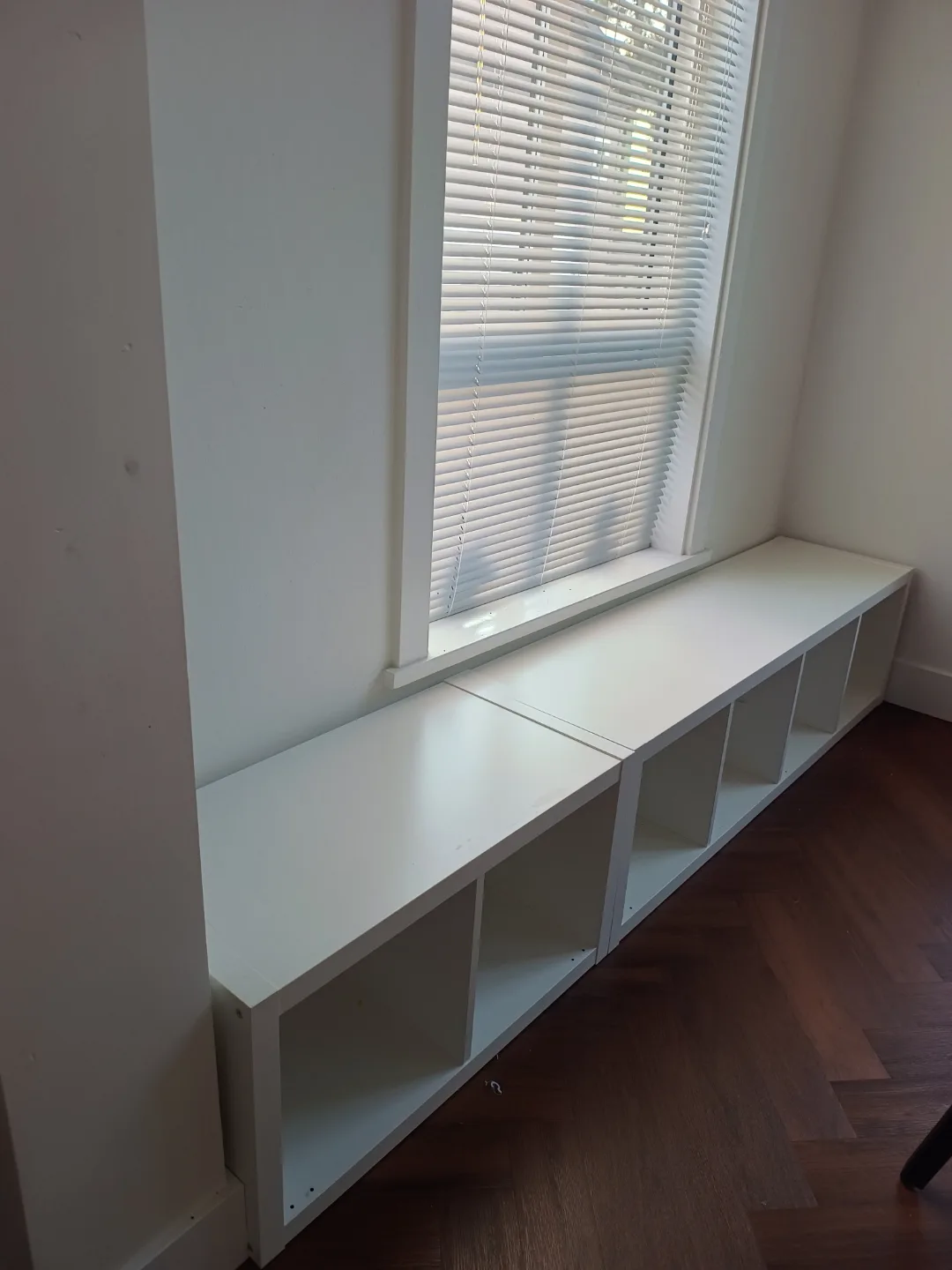 IKEA Kallax 4 Cubes Storage Bench + 2 additional cubes thumbnail