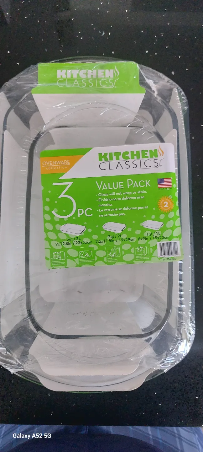 Kitchen Classics 3-Piece Glass Ovenware Set thumbnail