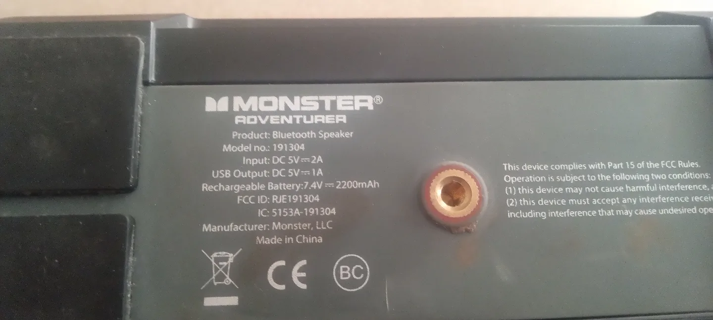 Monster Adventurer Bluetooth Speaker🧡 image indicator(4)