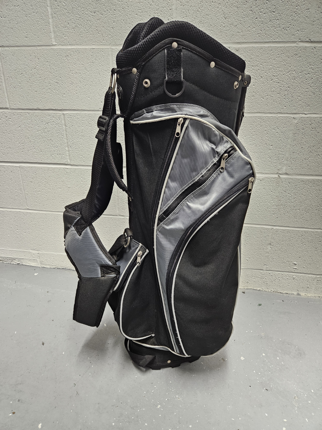 Black and Grey Golf Stand Bag
