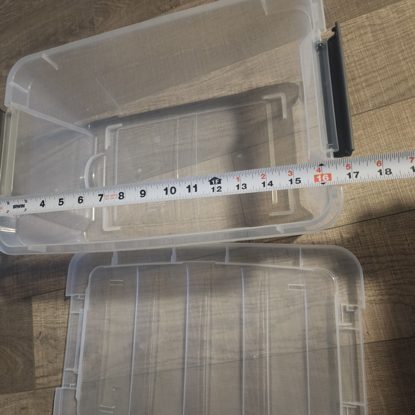 New! 4×Clear Plastic Storage Container with Lid - photo 2