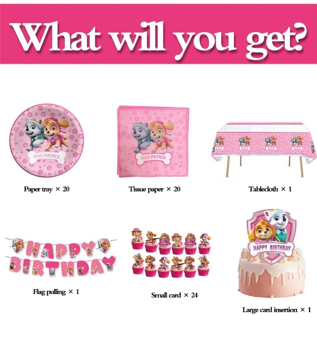 Skye and Everest Paw Patrol birthday party decorations image indicator(3)