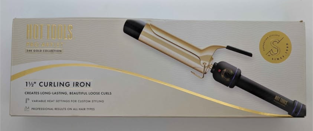 Hot Tools Pro Artist 24K Gold Collection 1 1/2 inch Curling Iron