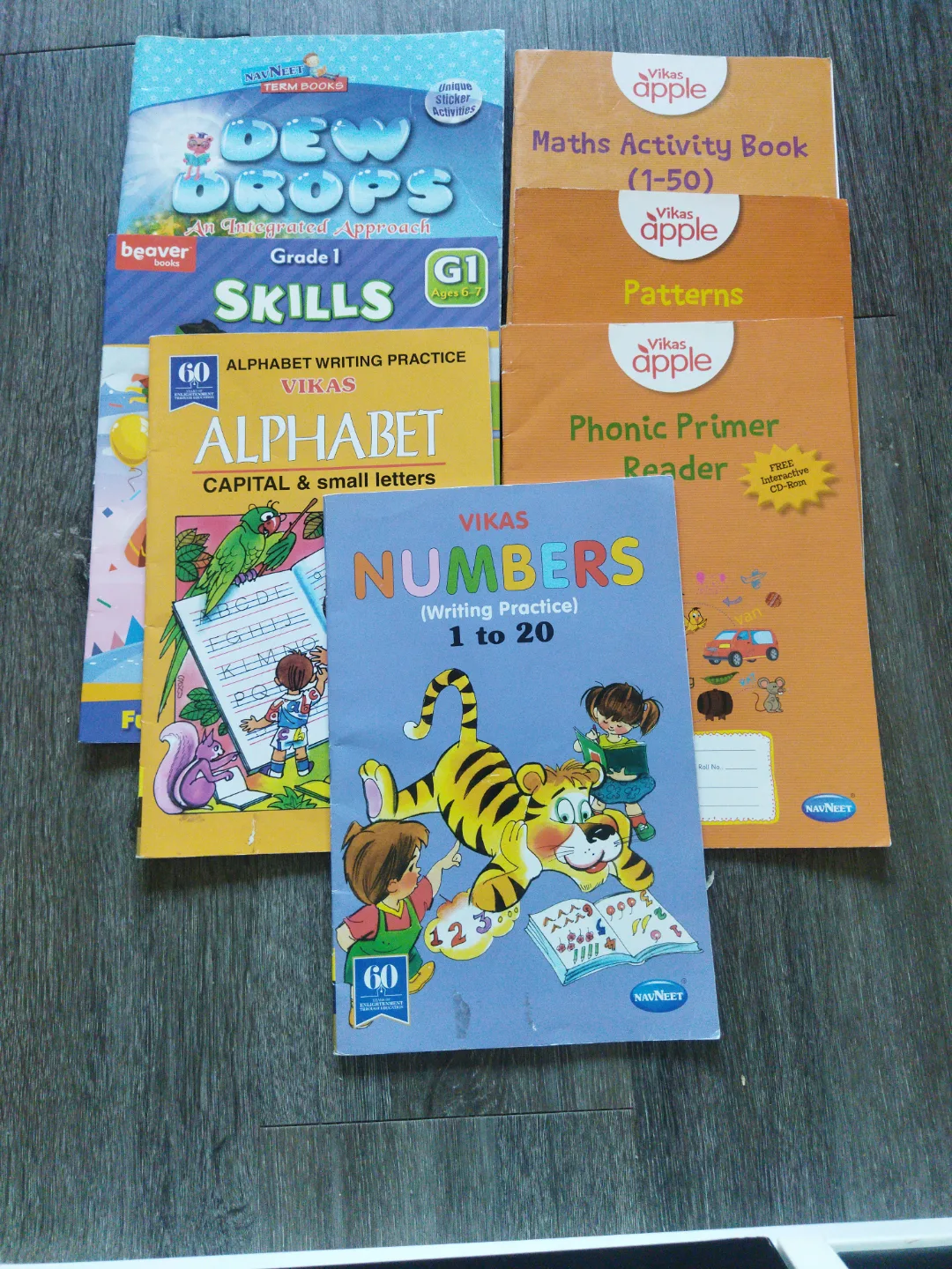 Bundle of 7 Vikas and Navneet Early Learning Workbooks thumbnail