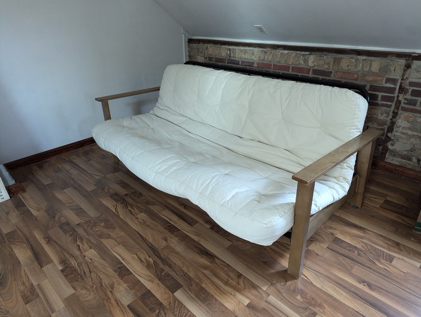 Full-size Futon with Wooden Frame - photo 2
