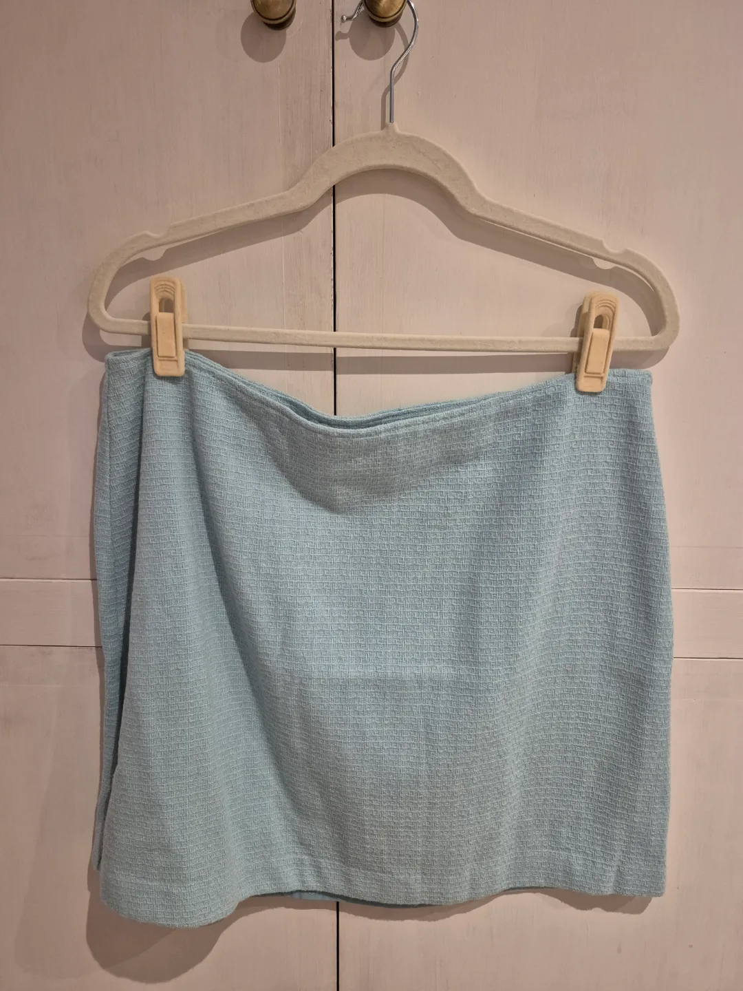 Suzy Shier Light Blue Mini Skirt Size L/G thumbnail