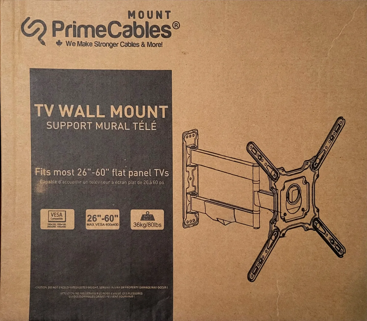 PrimeCables TV Wall Mount - 26"-60" thumbnail