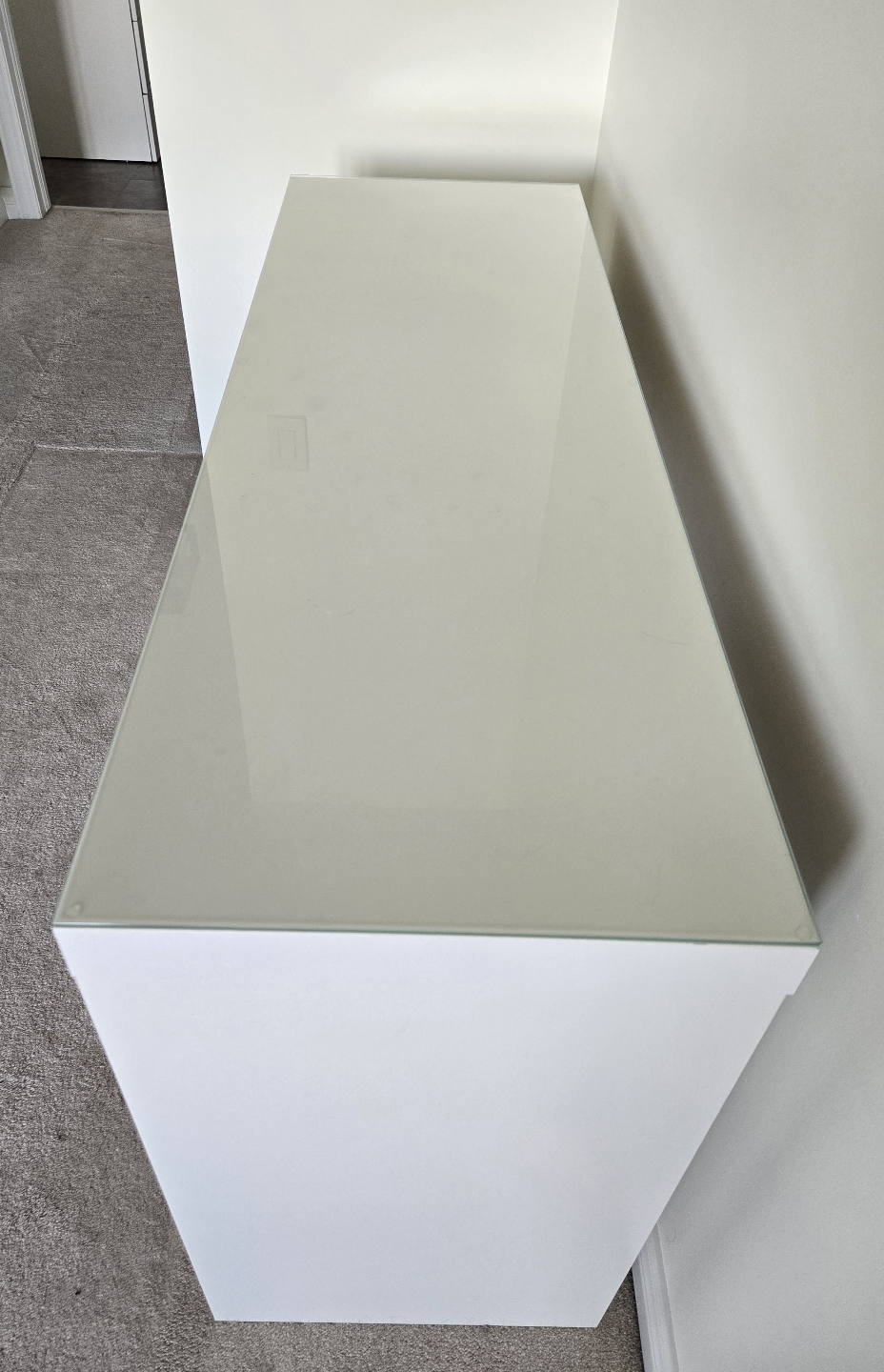 Make up/Vanity Table with Glass Top and Chair - photo 4