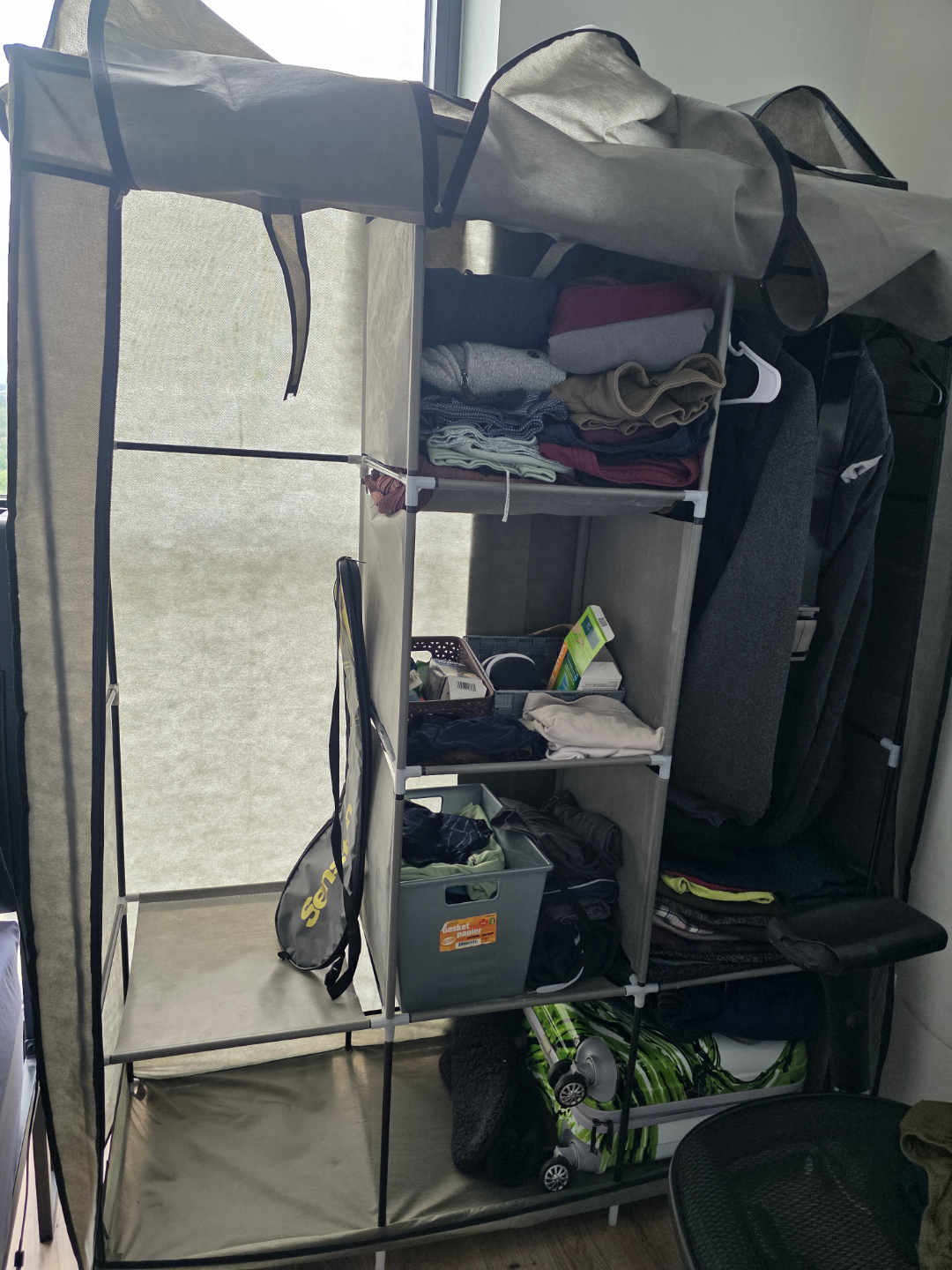 Portable Fabric Wardrobe Closet Organizer - photo 2