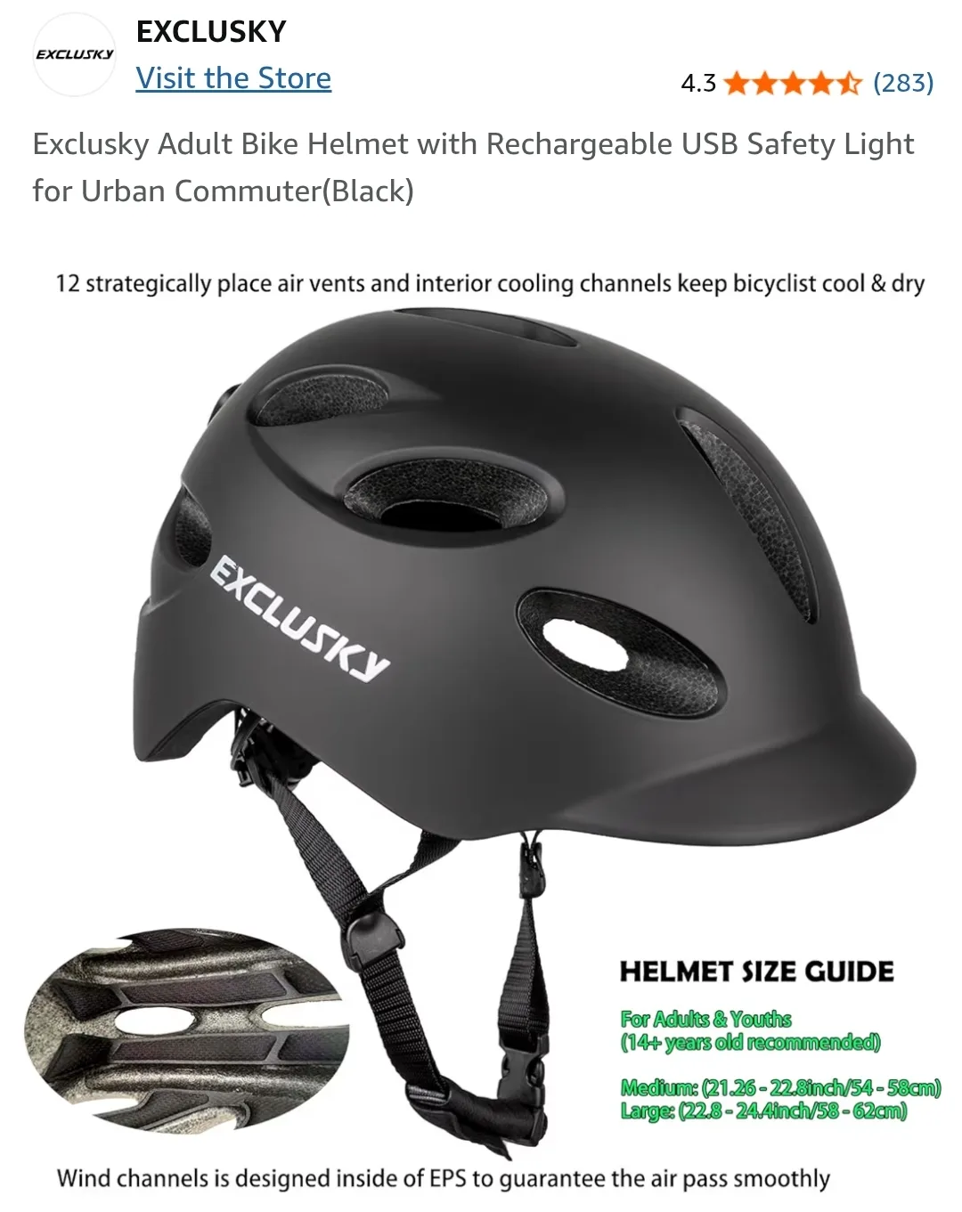 Adult Bike Helmet with Rechargeable Safety Light image indicator(5)