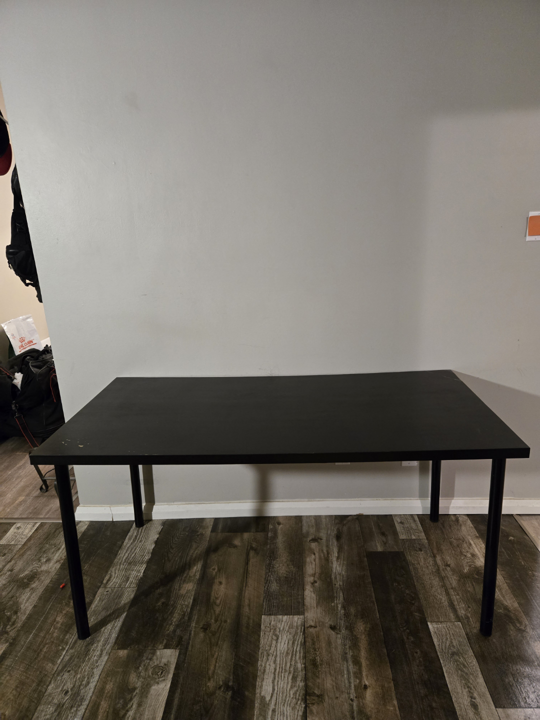 IKEA Black Rectangular Desk