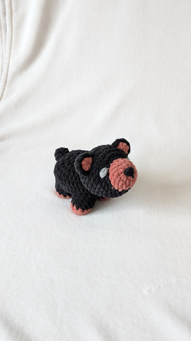 Adorable Crochet Bear Stuffed Animal Toy - photo 2