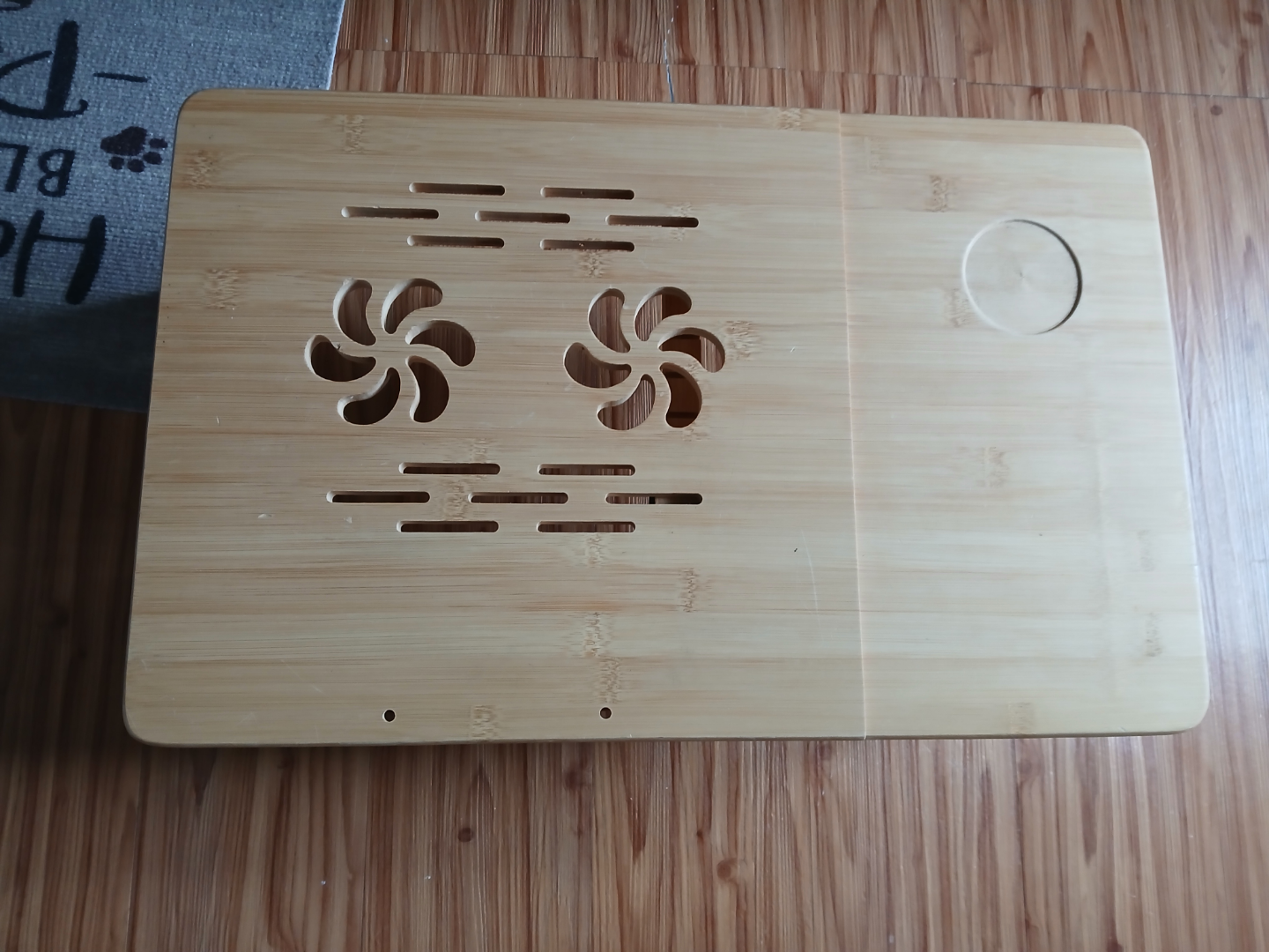 Ergonomic Bamboo Laptop Desk with Drawer🧡🧡 - photo 3