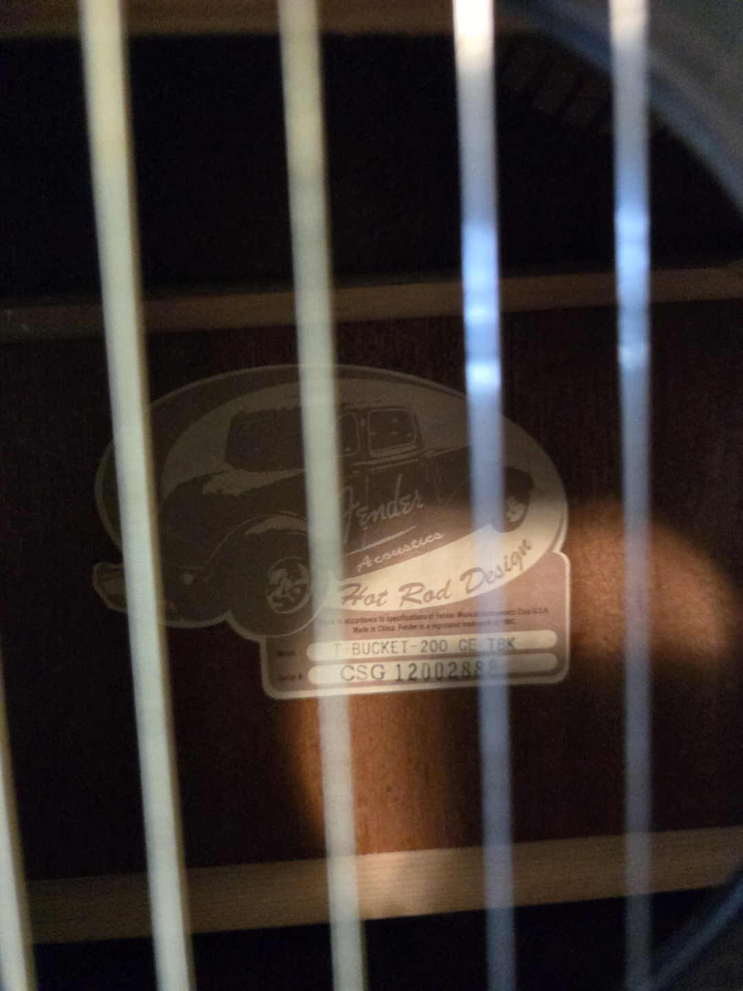 Fender Hot Rod Design T-Bucket 200 CE Acoustic-Electric Guitar - photo 5