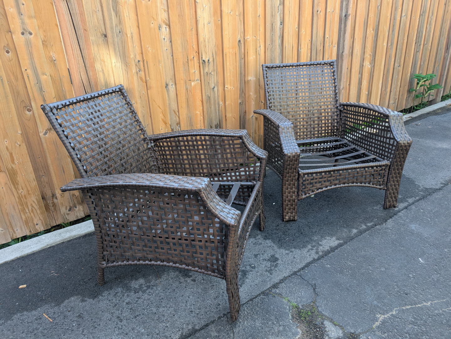 Pair of Patio Wicker Chairs - photo 2