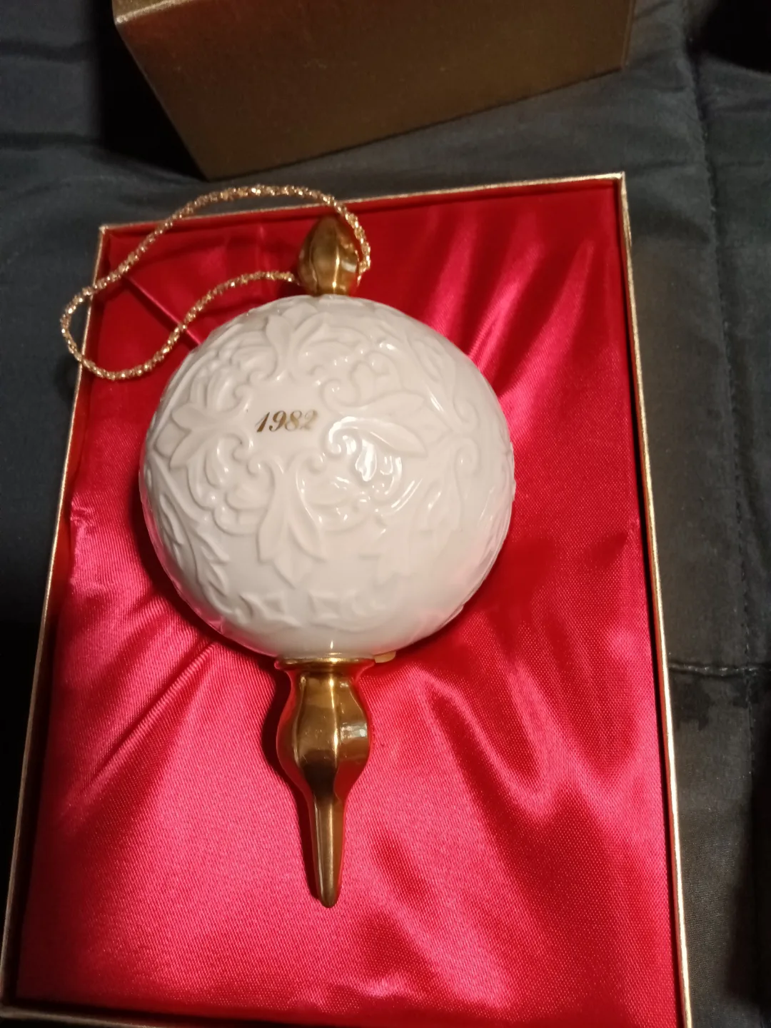 Vintage 1982 & 1983 Lenox China Christmas Ornaments image indicator(2)