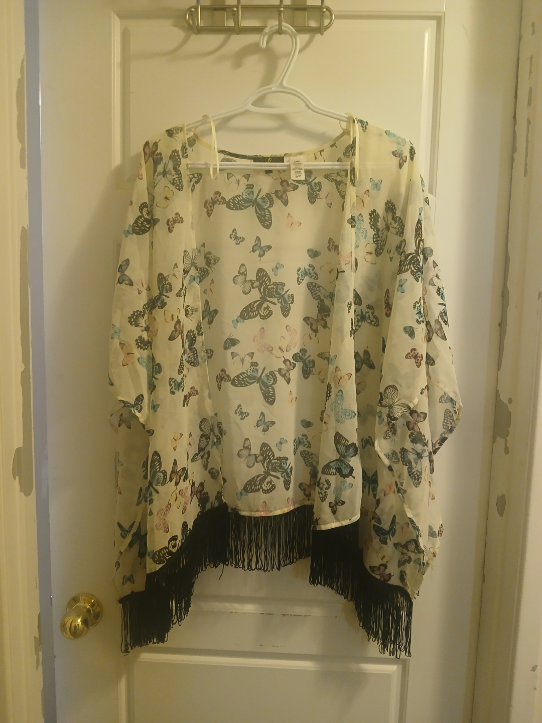 Butterfly Print Kimono Cardigan