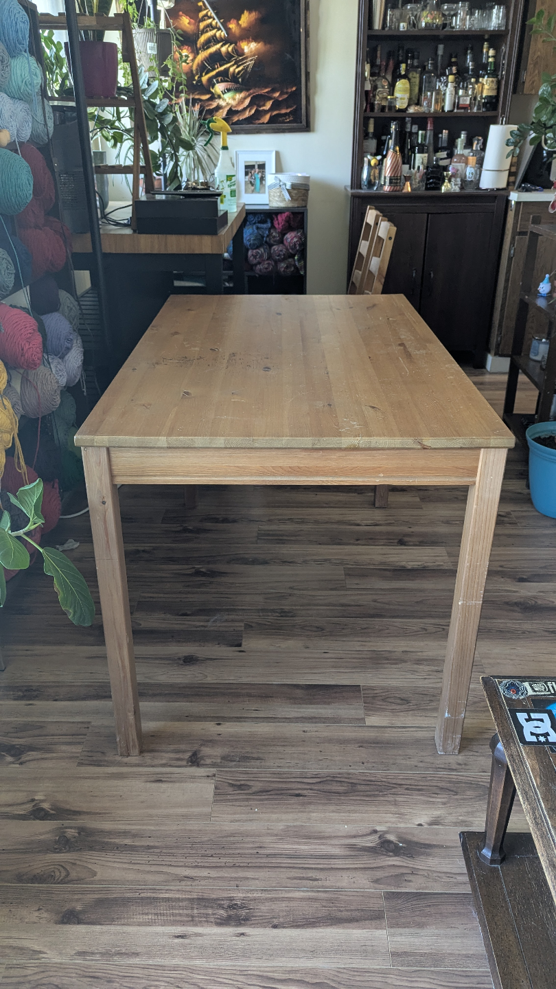 IKEA Dining Table and 4 Chairs, cushions included