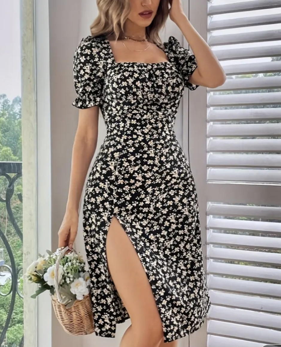 brand new Floral Summer Midi Dress