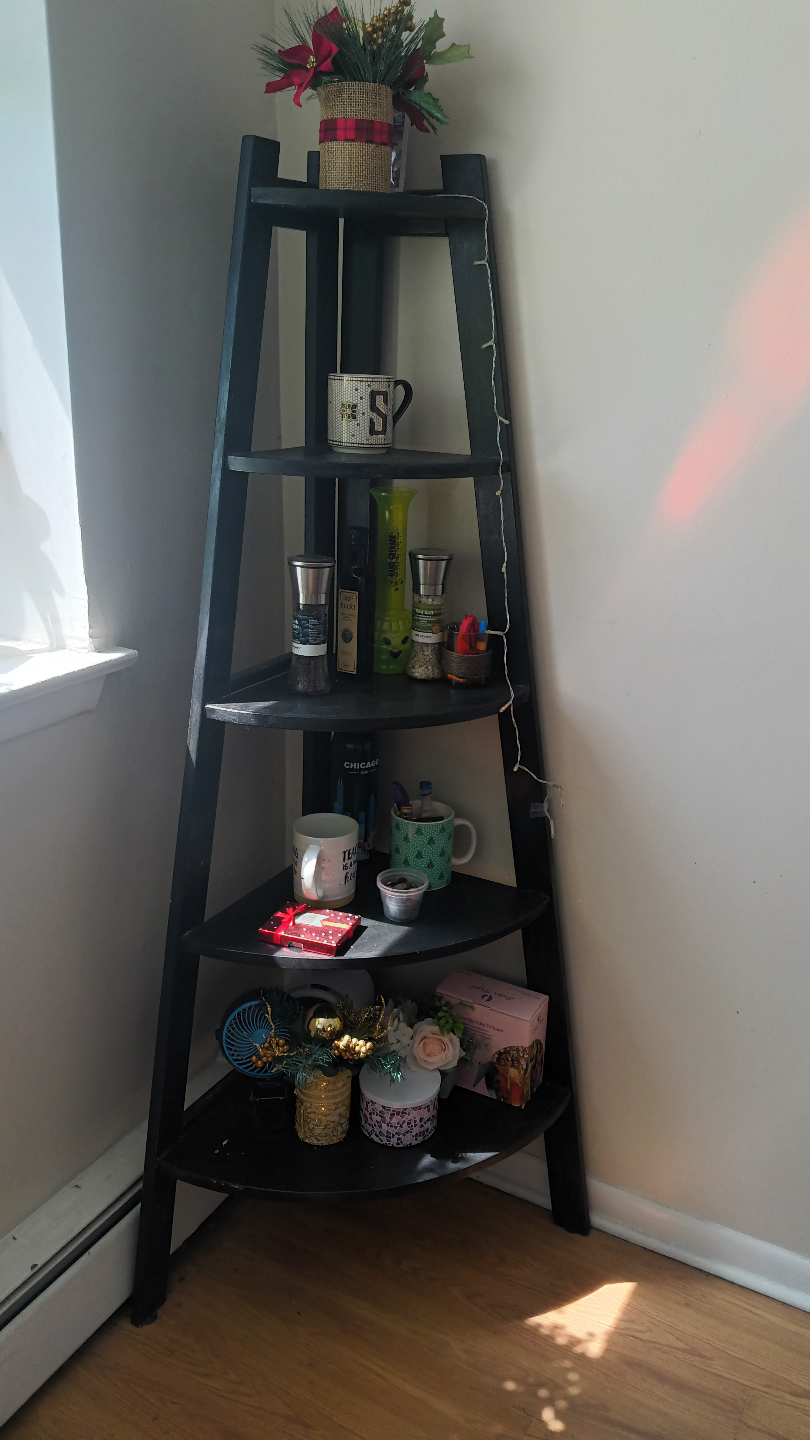 Black Corner Shelf/Ladder Shelf - photo 3