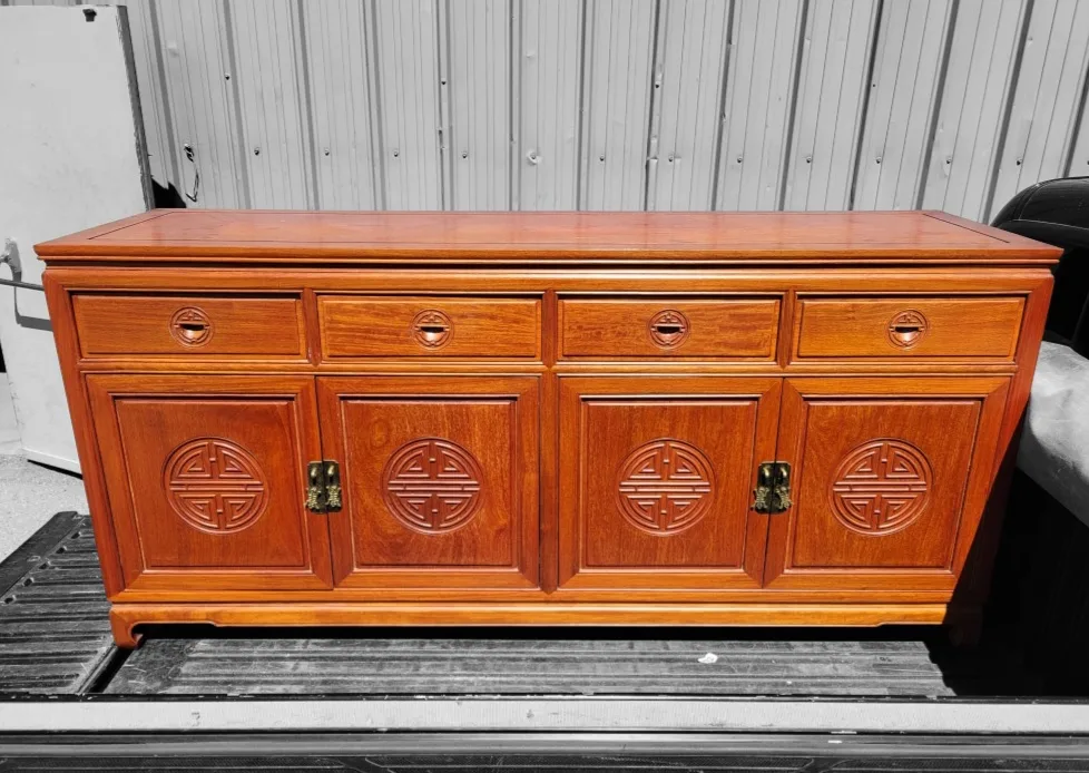 Vintage Chinesoiry Solid Rosewood Sideboard/Buffet thumbnail