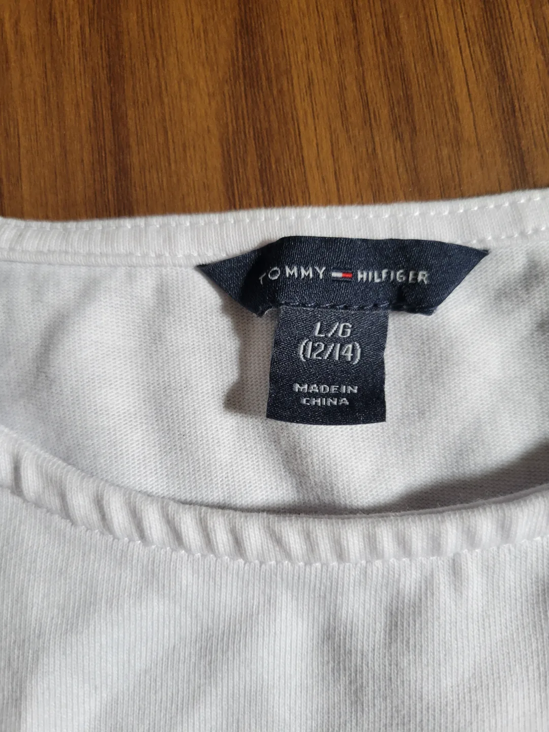 Tommy Hilfiger Girls' Size L/12-14 Rainbow Stripe T-Shirt Dress image indicator(2)