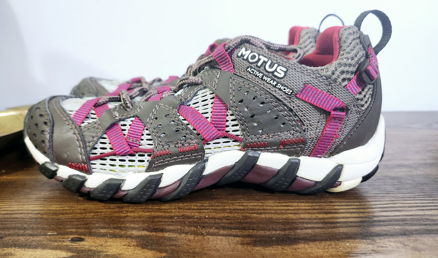 US 3 Youth Motus Active - Brown and Pink hiking Shoes - photo 3