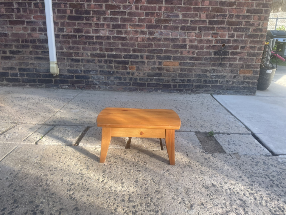 Solid Wood Small Accent Table 19 1/2”L x 11 1/2”W x 10”H