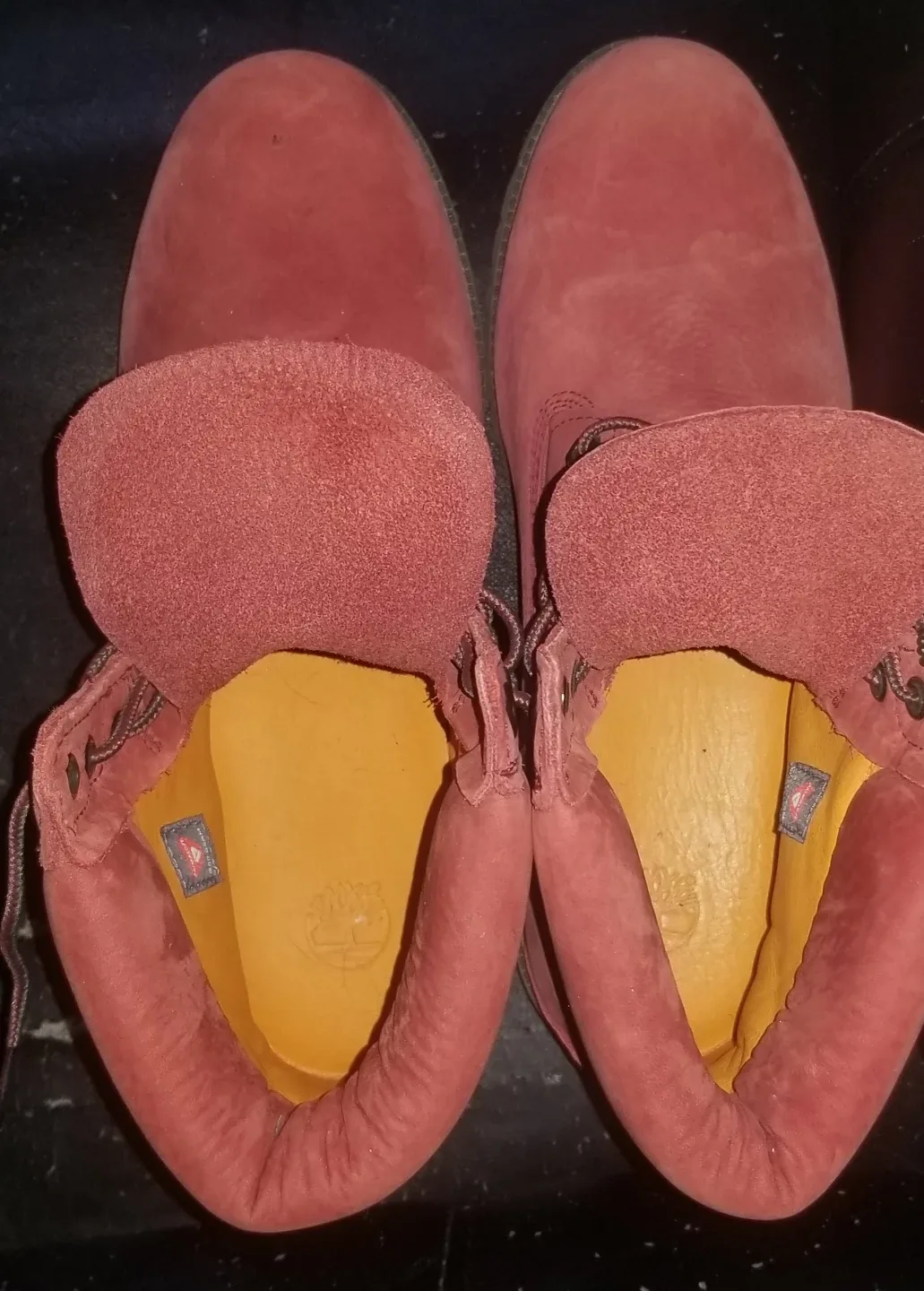 Men Red Timberland Boots image indicator(4)