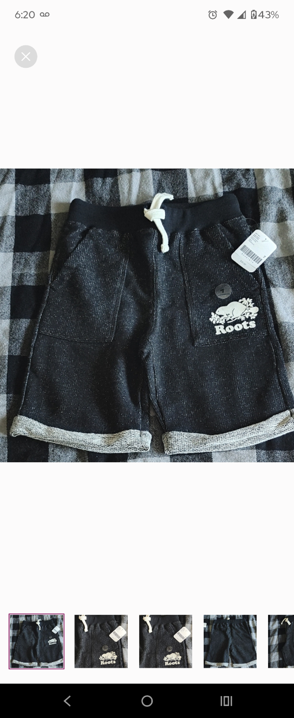 Roots Boys Shorts Size 7 - photo 3