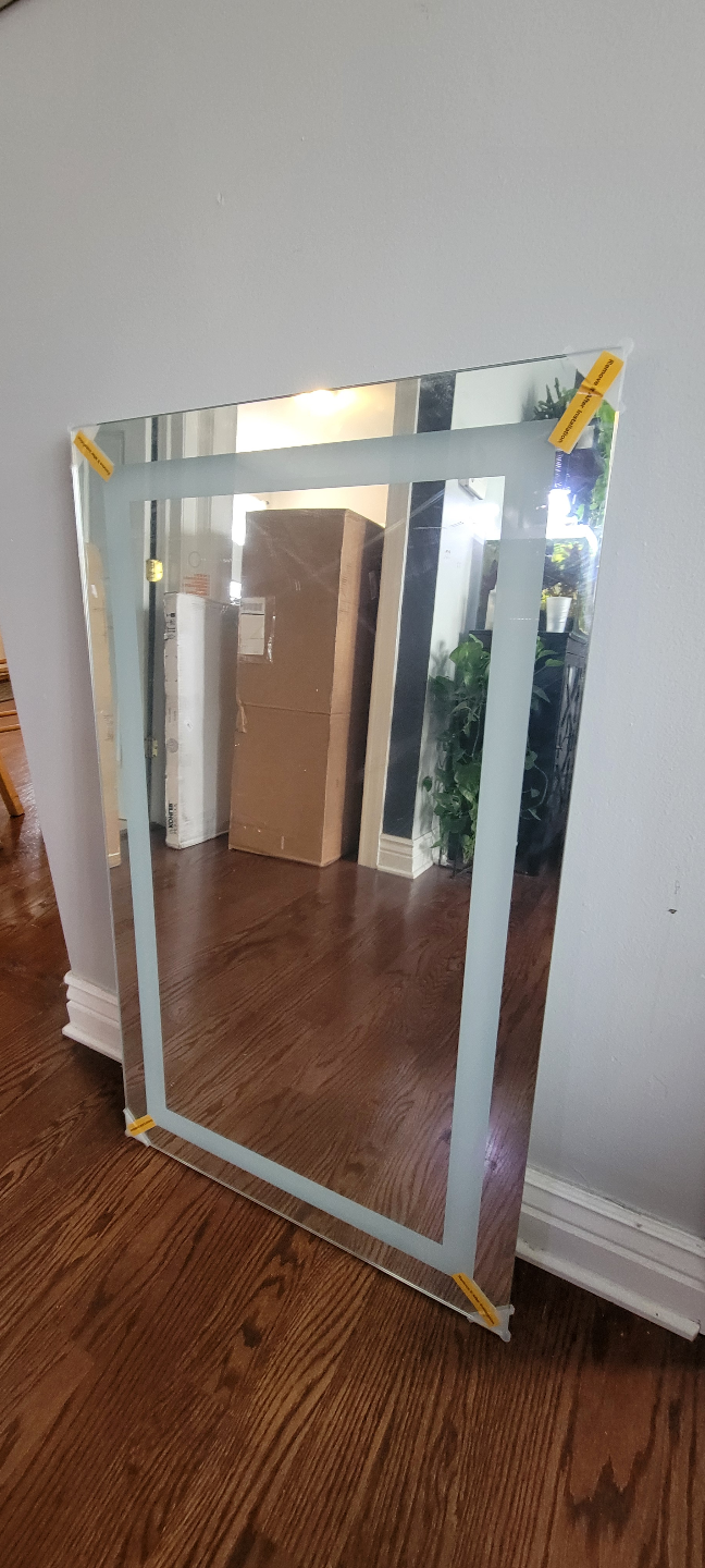 Elegant Lighting Helios Collection Frameless Aluminum LED Mirror - photo 2
