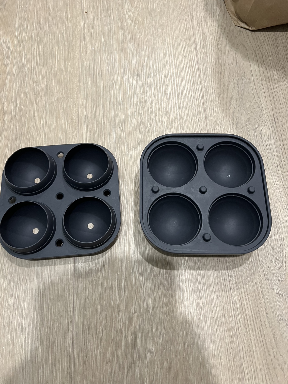 Silicone Ice Ball Maker Tray - Makes 4 Large Ice Spheres - photo 2