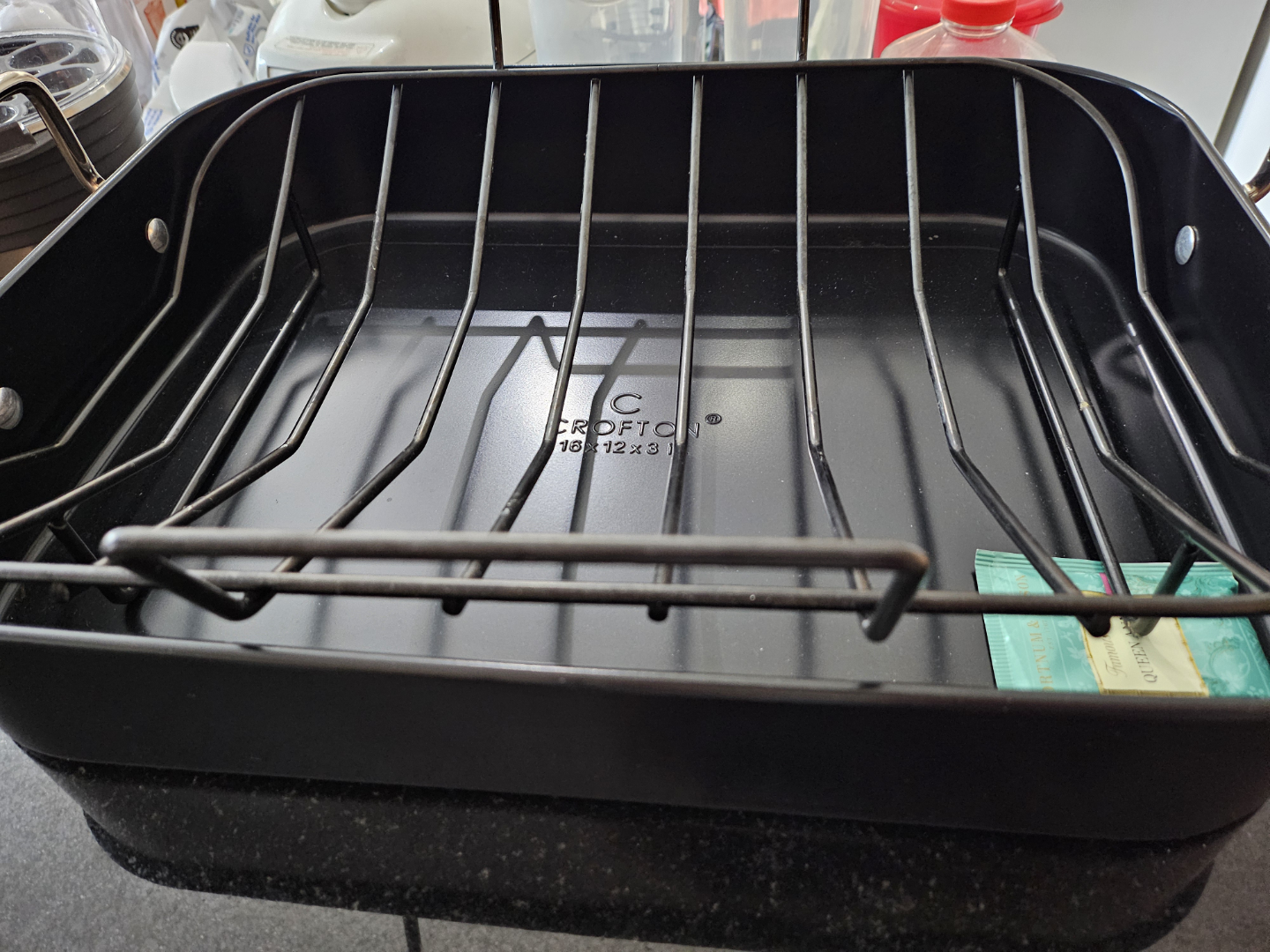 Roasting pan with rack - photo 2