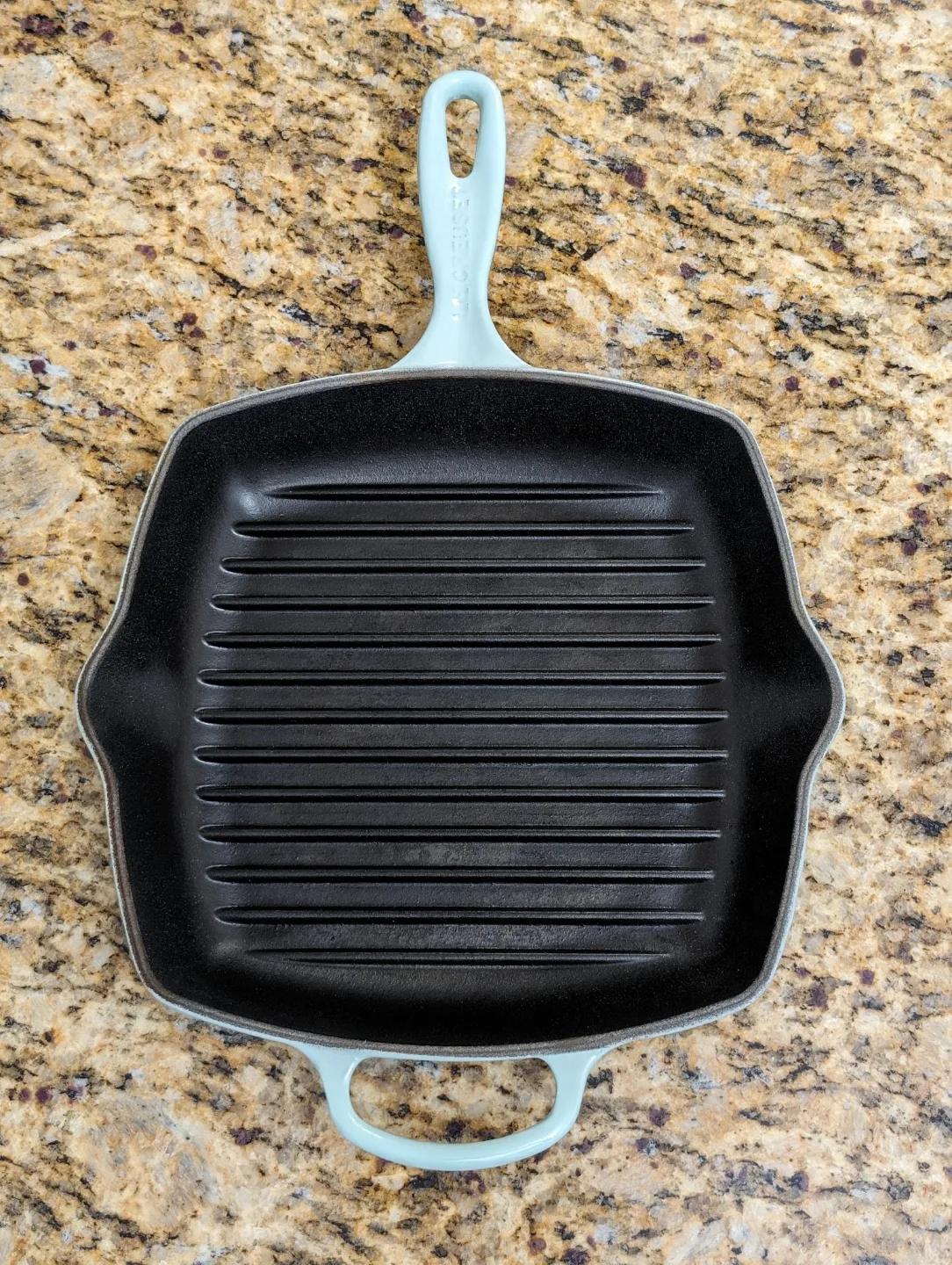 Le Creuset 26cm Square Grill PLUS Panini Press! Sage thumbnail