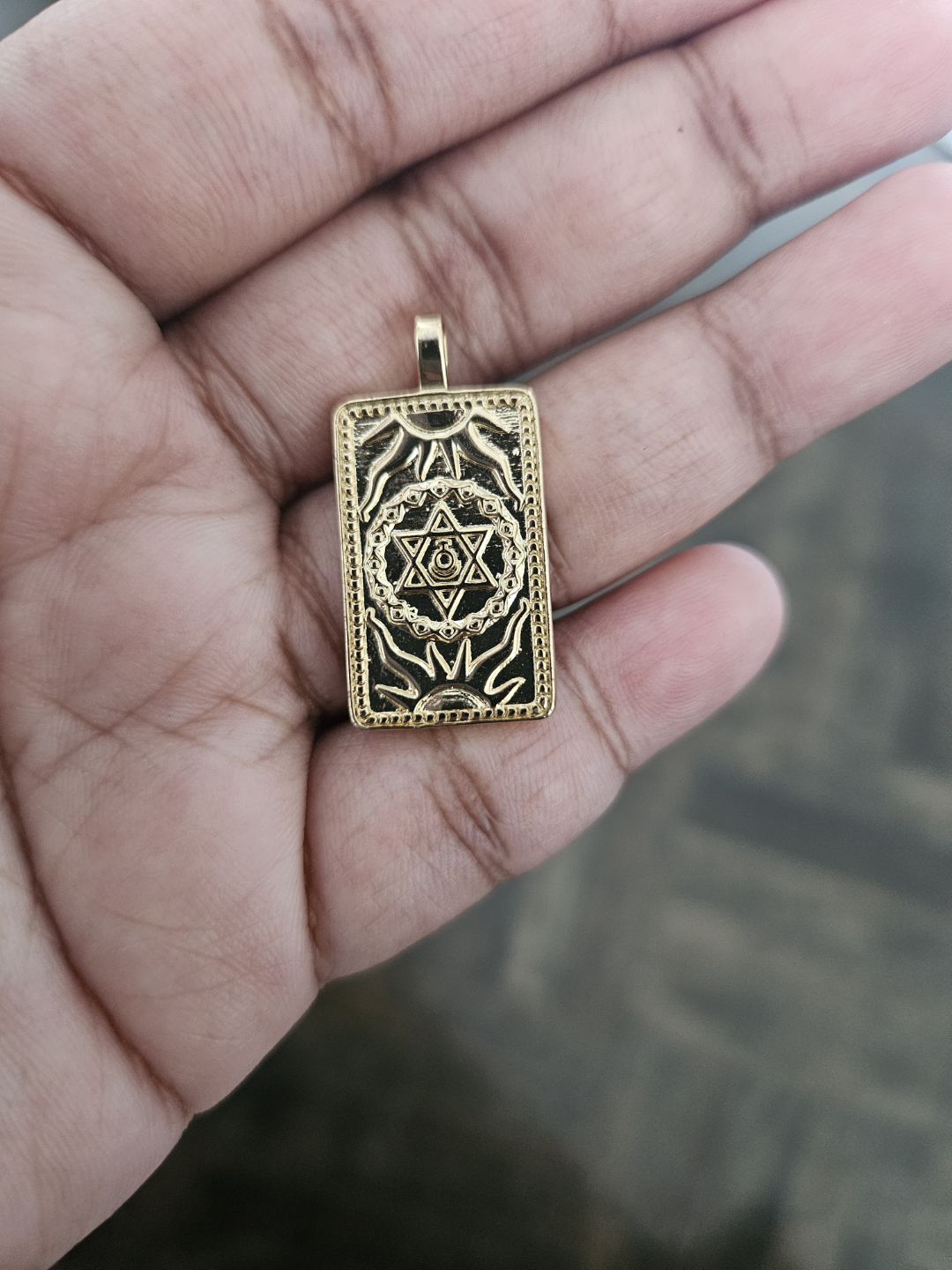 Gold jewish Pendant Set - photo 2