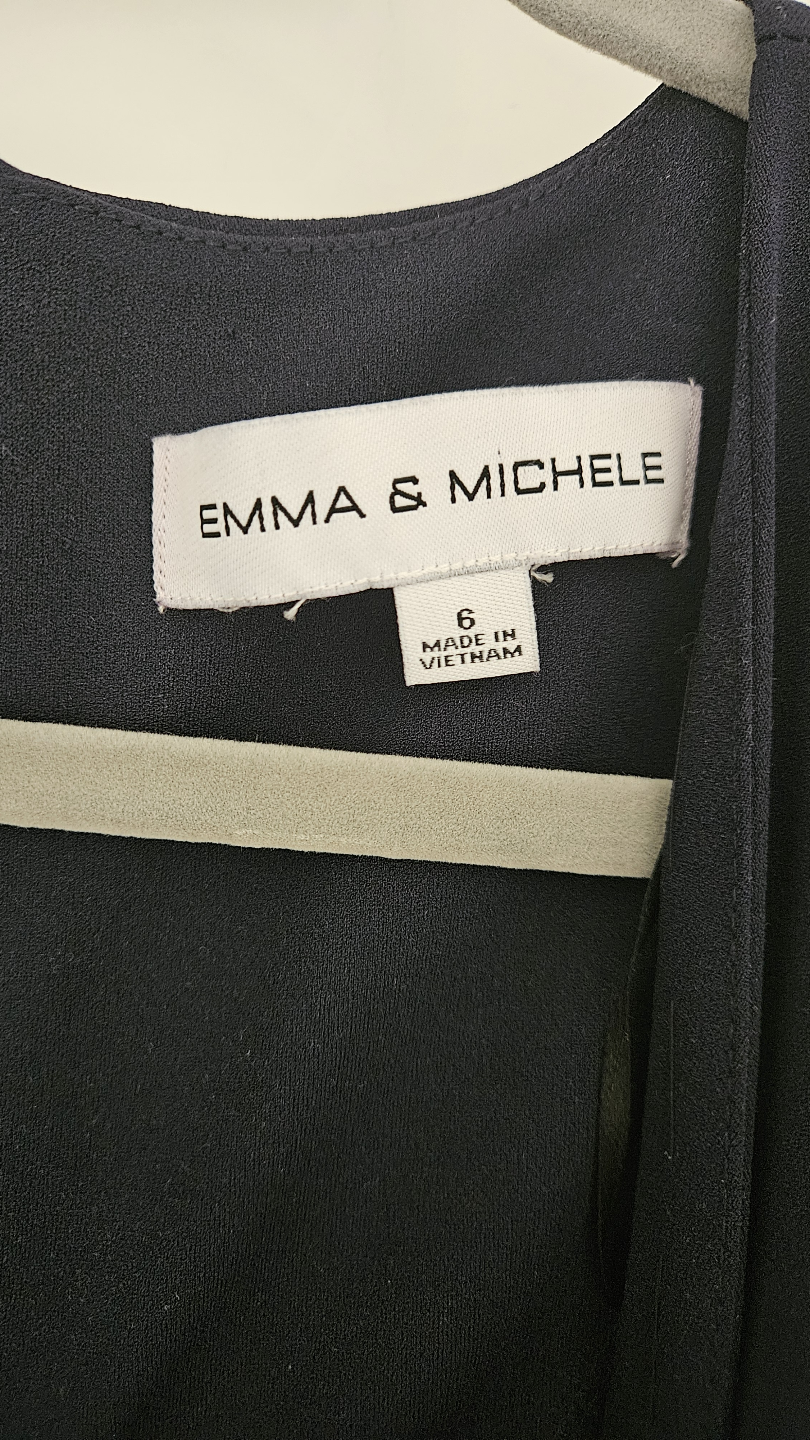 Emma & Michele Navy Blue Jumpsuit Size 6 - photo 2