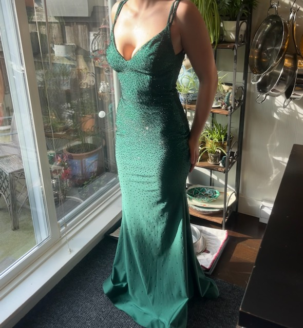Stunning Emerald Green Sequin Mermaid Prom Dress