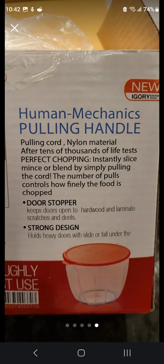 Brand New food Chopper + Mixer  with lid for storage image indicator(4)