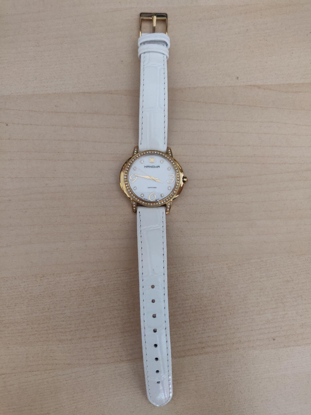 Hanowa Starlight Women's Quartz Watch with White Leather Strap