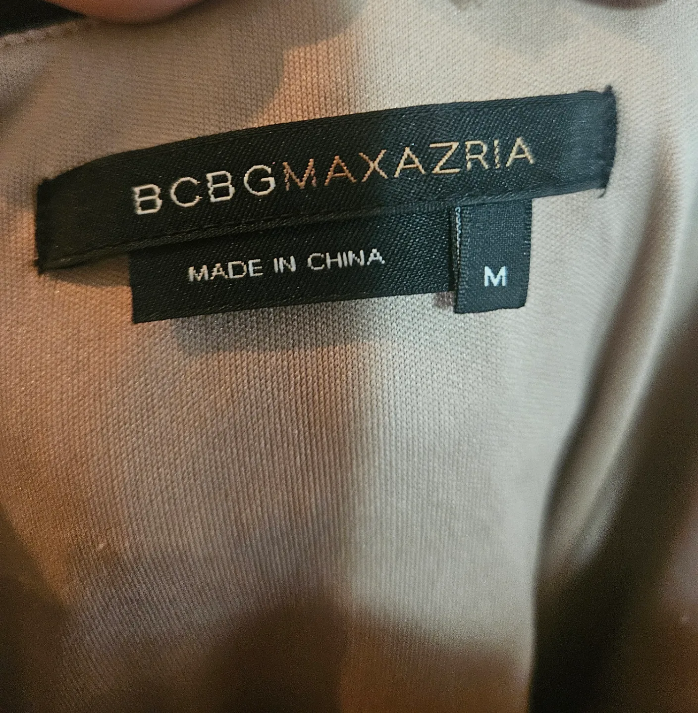 BCBGMAXAZRIA Black Beaded Pleated Dress Size M image indicator(3)